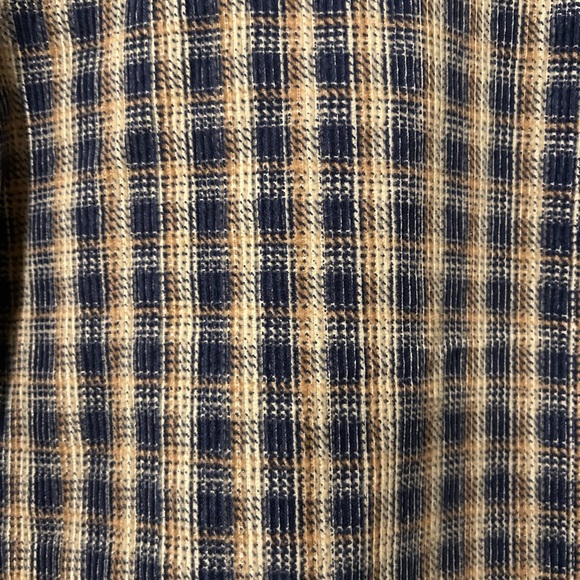 Woolrich Blue and Tan Plaid Casual Shirt - Picture 3 of 4